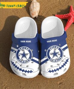 Personalized Blue White Dallas Cowboys Crocs Classic