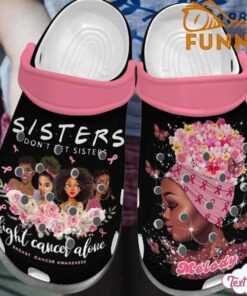 Personalized Breast Cancer Crocs Clogs Crocband Shoes