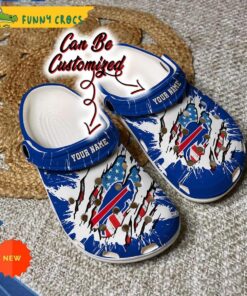 Spirit Sunflower Print Crocband Buffalo Bills Crocs For Fans