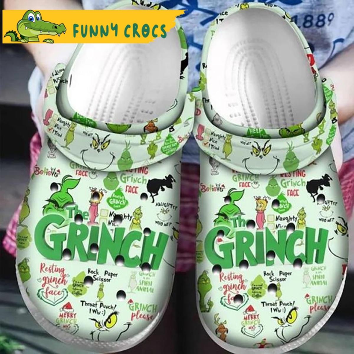 Cartoon Unicorn And Grinch Crocs Sandals