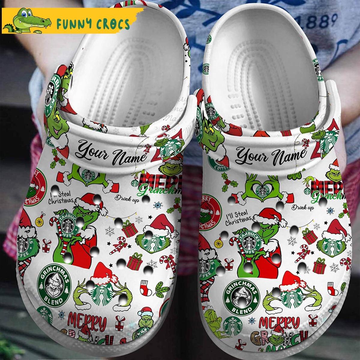 Personalized I Love Starbucks Coffee Crocs Shoes