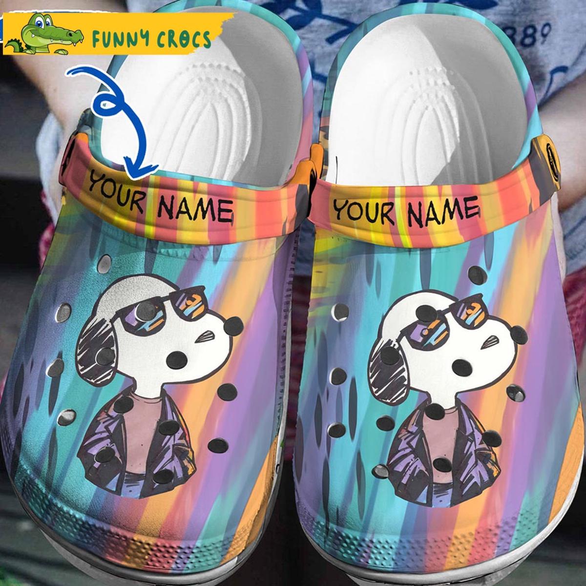 Personalized Snoopy Painting Crocs Clog