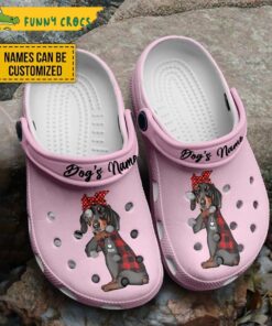 Personalized Cute Dachshund Crocs Sandals