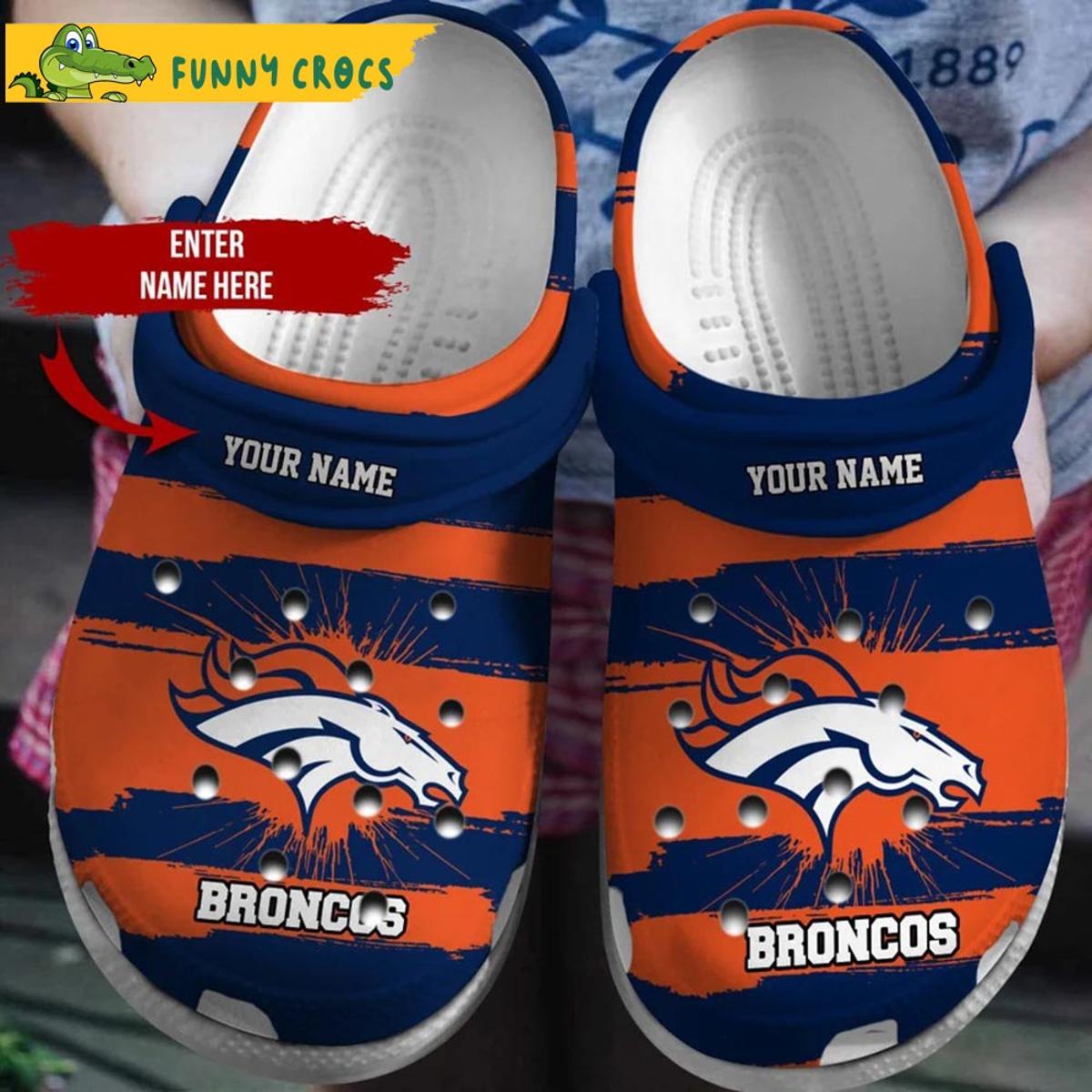 Nfl Denver Broncos Football Crocs Slippers