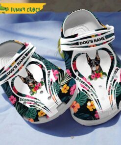 Personalized Doberman Crocs Clog Shoes
