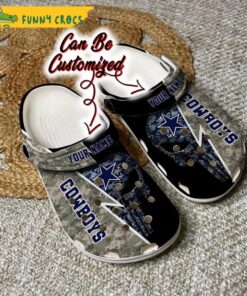 Personalized Football Dallas Cowboys Crocs Clog Shoes