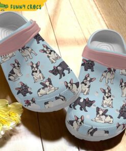 Custom Name French Bulldog Dog Crocs Slippers