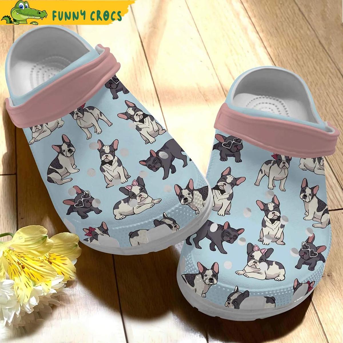 French Bulldog Lovely Green Dog Crocs Sandals