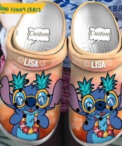 Personalized Funny Ohana Stitch Crocs Sandals