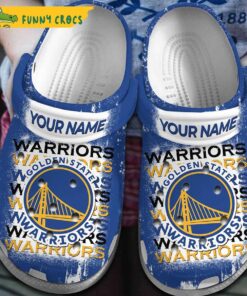 Personalized Golden State Warriors Crocs Clog Shoes