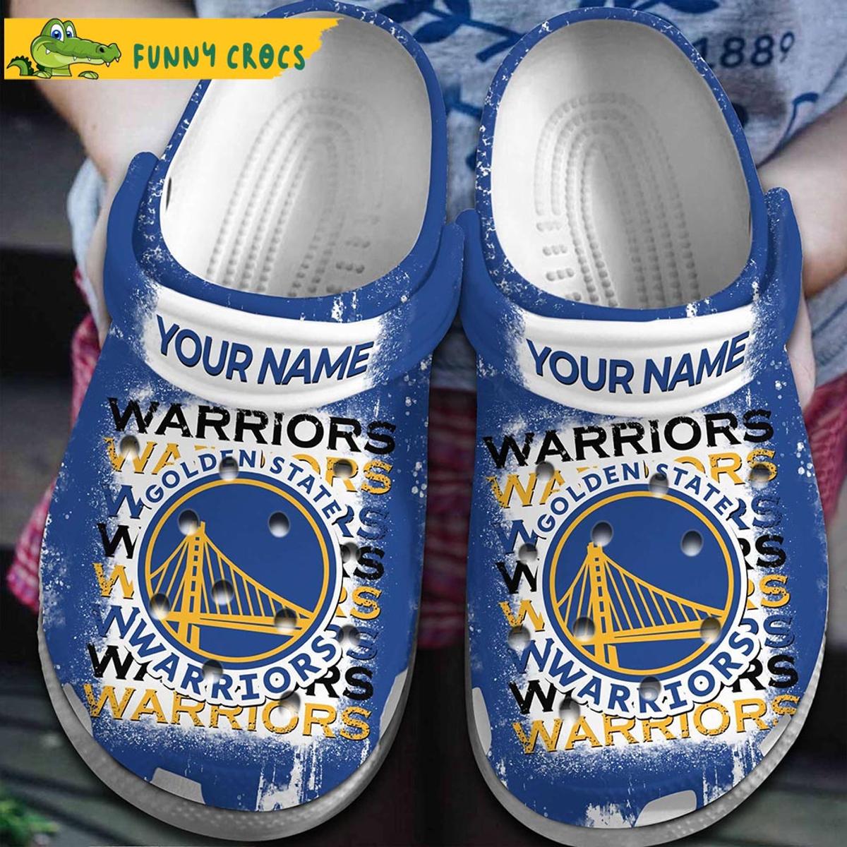 Personalized Basketball Golden State Warriors Crocs Sandals