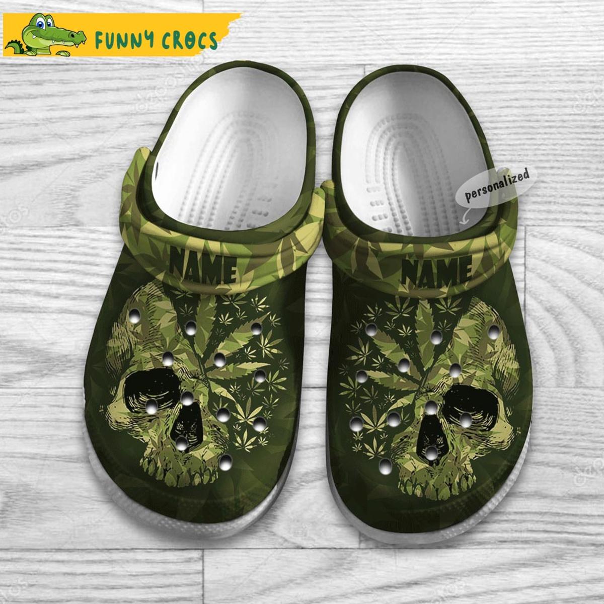 Personalized Old Hippie Sunflower Weed Crocs Clog