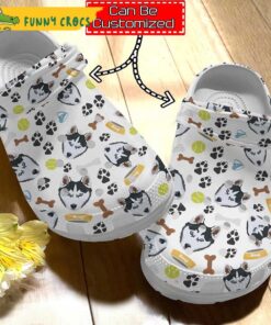 Personalized Husky Dog Crocs Clog Slippers