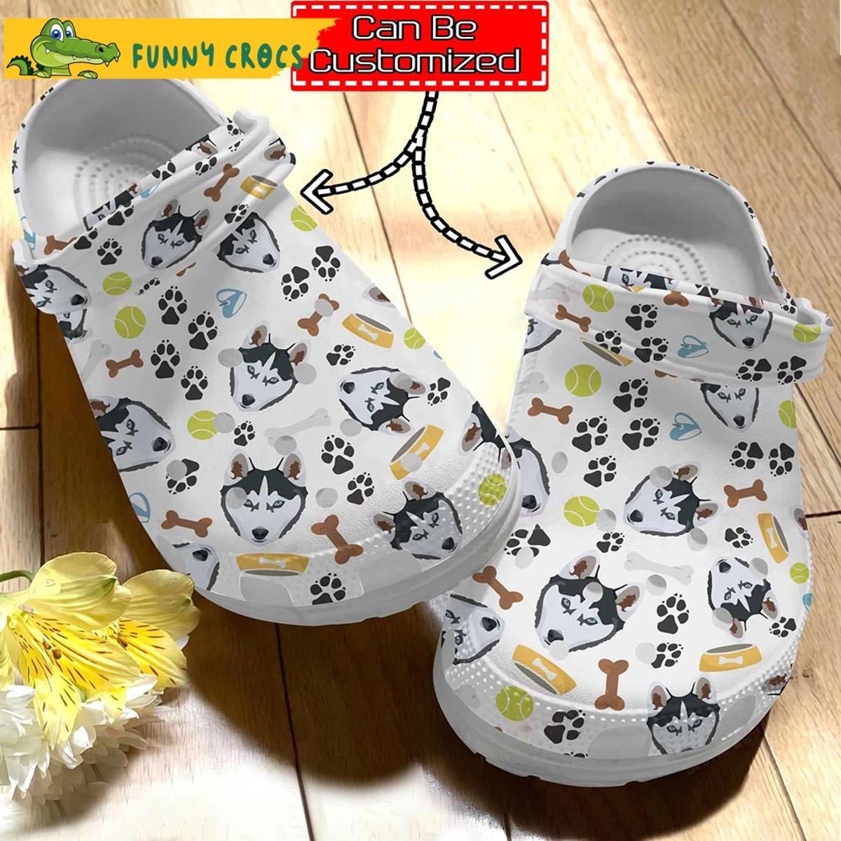 Siberian Husky Crocs Clog Shoes