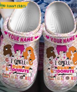 Personalized I Smell Dunkin Donuts Hocus Pocus Crocs Slippers