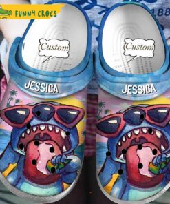 Personalized Icecream Funny Stitch Crocs Shoes