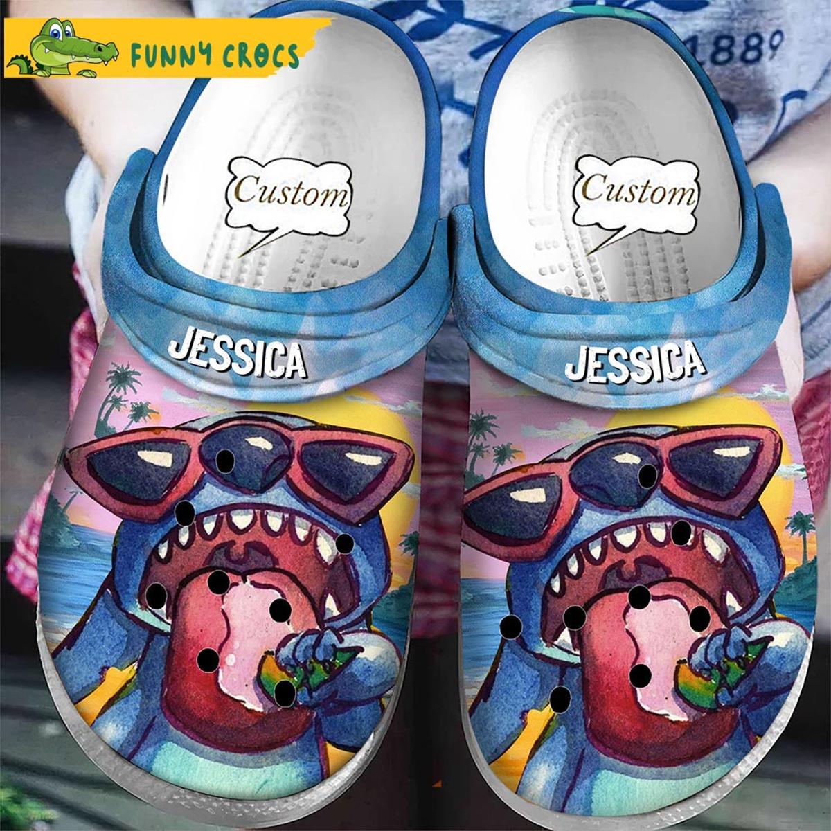 Personalized Likeable Stitch Crocs Clog Slippers