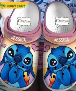 Personalized In Love Stitch Crocs Shoes