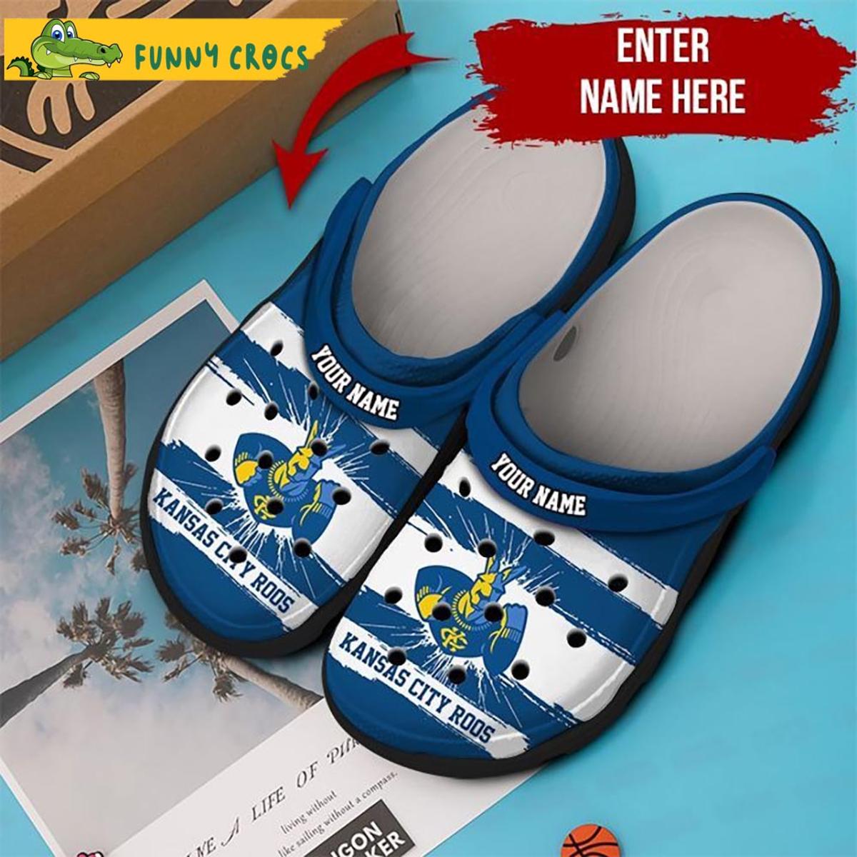 Personalized Kansas Jayhawks Ncaa Football Crocs Sandals