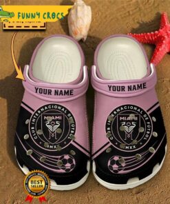 Personalized Lionel Messi Inter Miami Soccer Crocs Slippers