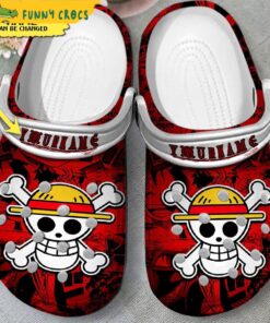 Personalized Luffy One Piece Skull Crocs Shoes