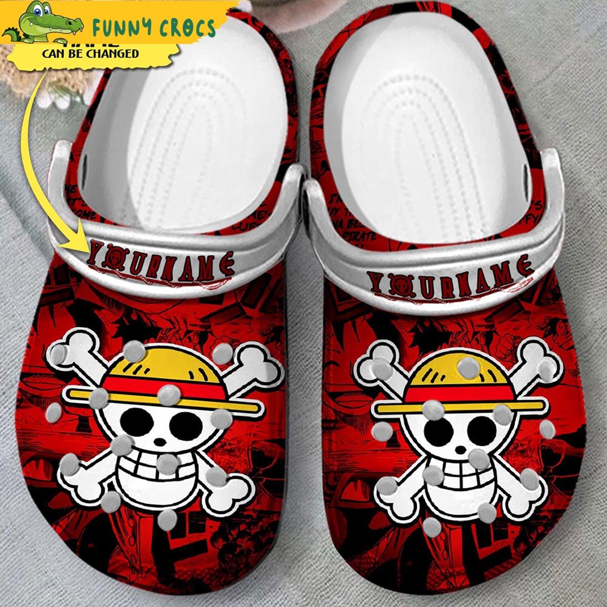 One Piece Monkey Luffy Anime Crocs Slippers