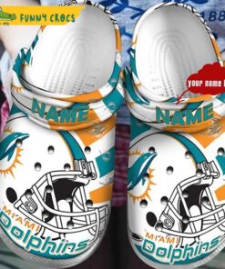 Polka Dots Colors Miami Dolphin Crocs Best Gift For Fans