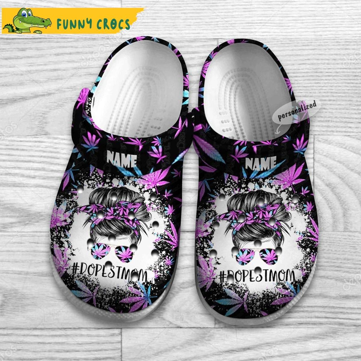 Personalized Old Hippie Sunflower Weed Crocs Clog