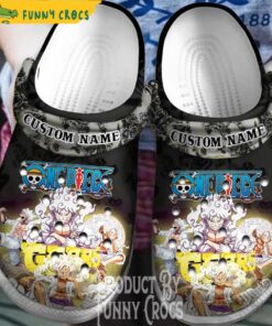 Personalized Monkey D. Luffy Gear 5 One Piece Crocs Sandals