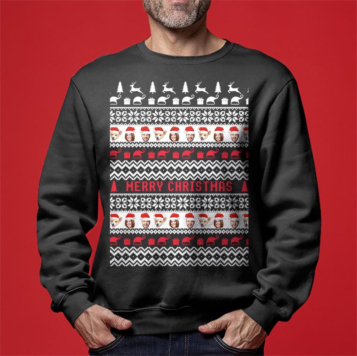 Yeti Nice Christmas Sweaters Mens