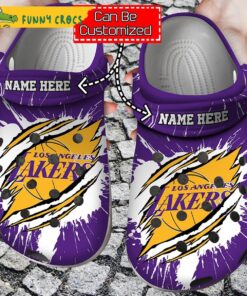 Personalized Name Logo Basketball Team Ripped Claw Crocs Sandals