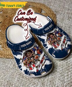 Customized New England Patriots Crocs Sandals