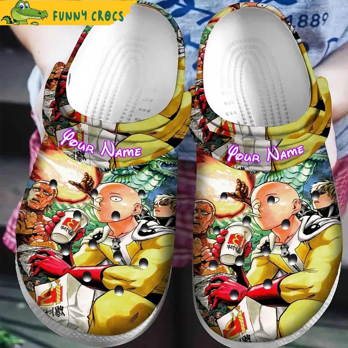 Custom Saitama X Genos One Pun Man Crocs Classic