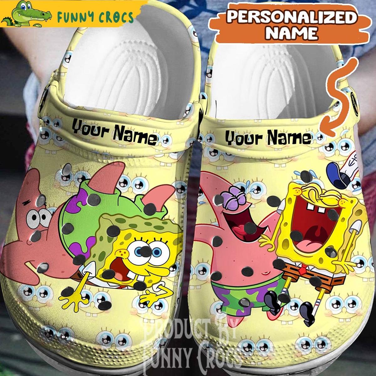 Personalized Halloween Spongebob Crocs Shoes