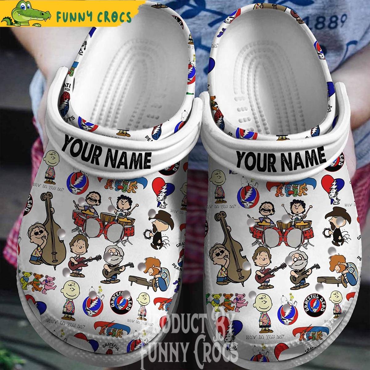 Happy Halloween Grateful Dead Crocs Shoes