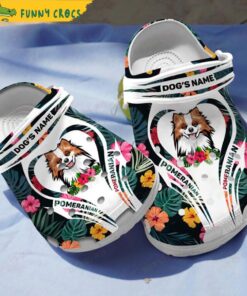 Personalized Pomeranian Crocs Clog Shoes