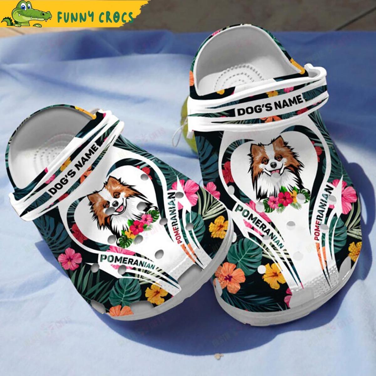 Personalized Pomerania Crocs Shoes