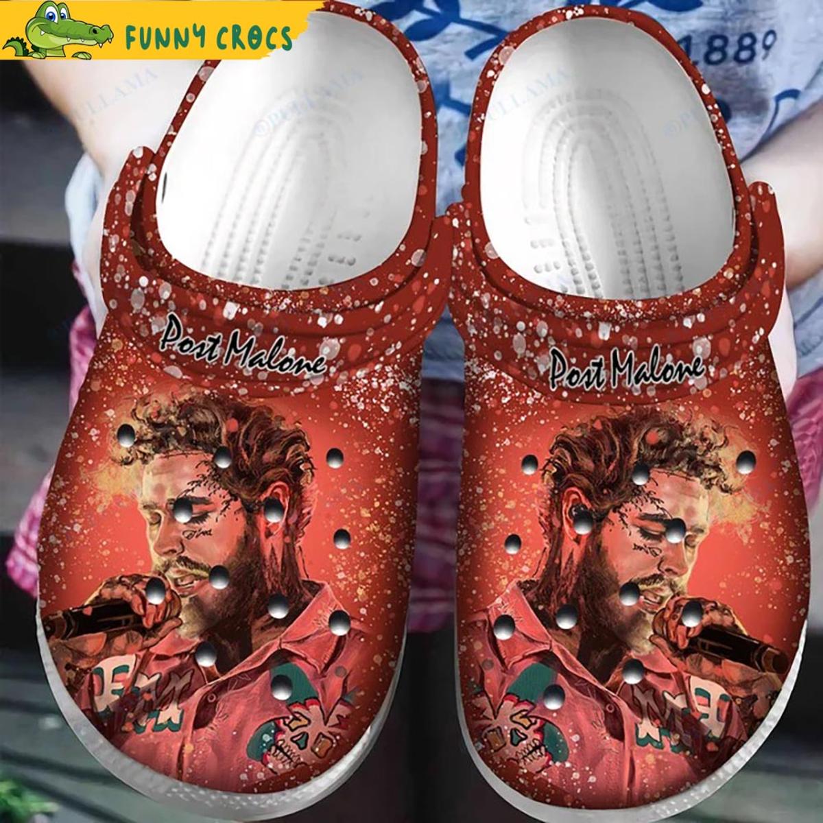 Personalized Post Malone Crocs Shoes