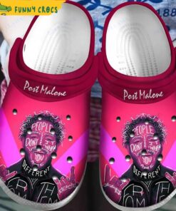 Personalized Post Malone Pink Crocs Shoes