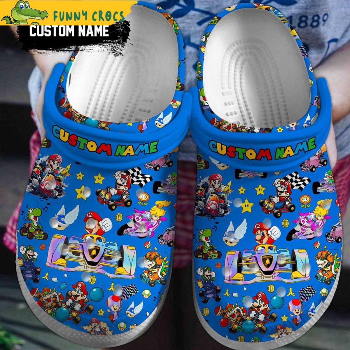 Personalized Racing Car Mario Crocs Sandals