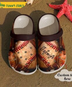 Custom Number Baseball Crocs Classic