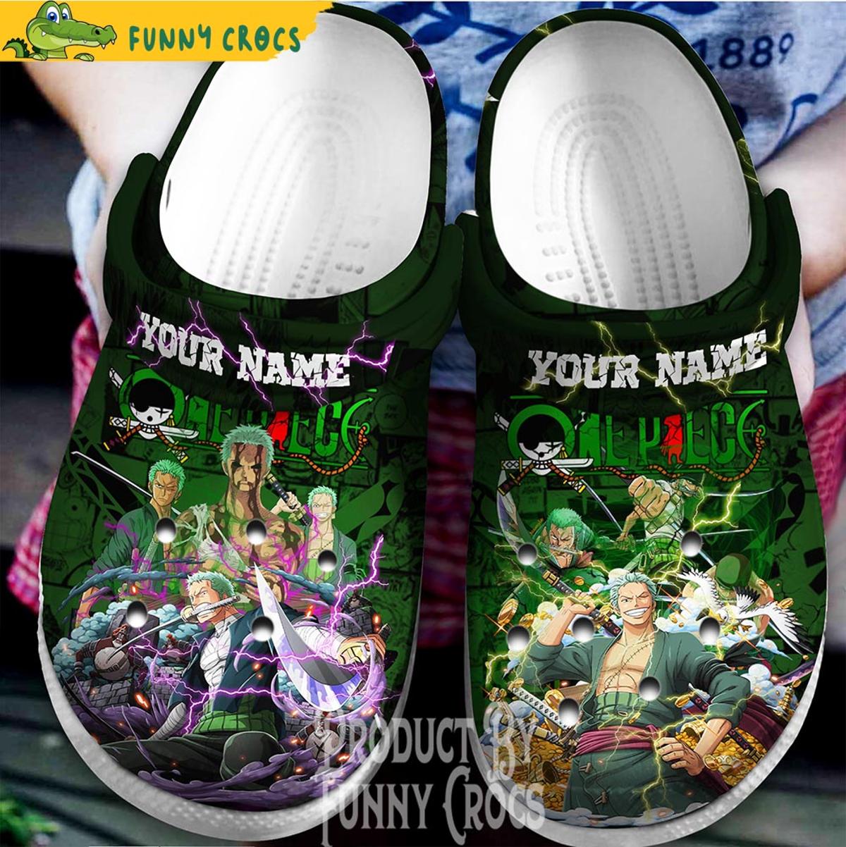 Personalized Roronoa Zoro Swords One Piece Crocs Classic