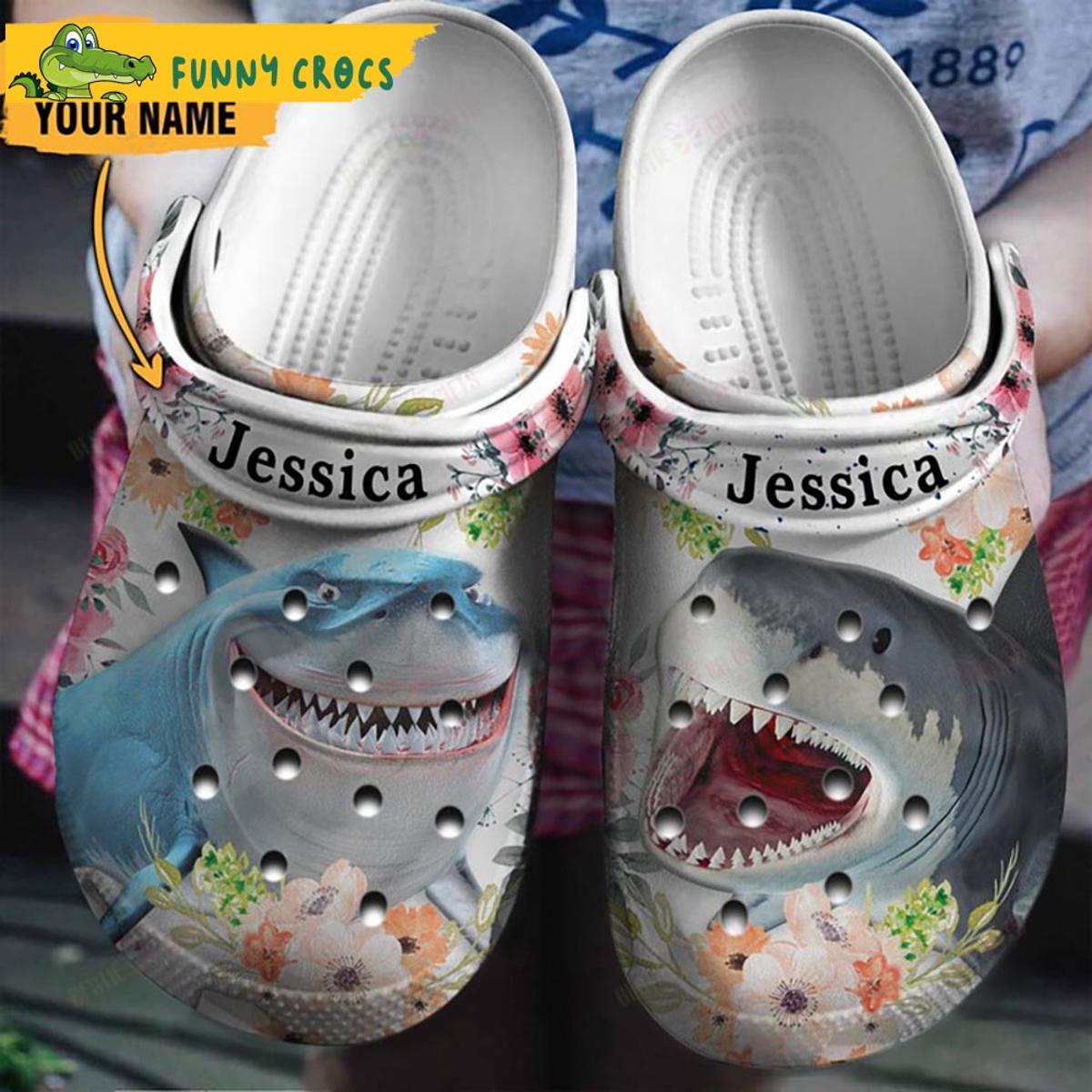 Personalized Shark Halloween Crocs Sandals