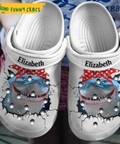 Personalized Shark Mom Crocs Clogs