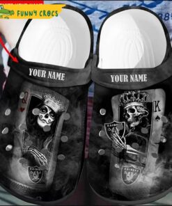 Personalized Skull Queen X Skull King Raiders Crocs Shoes