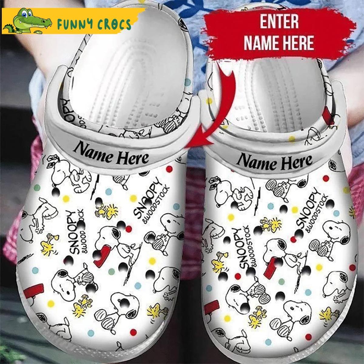 Personalized Snoopy And Woodstock Crocs Classic