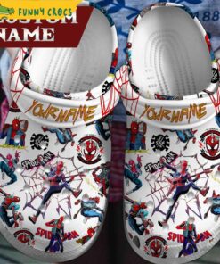 Personalized Spider Pun Spiderman Crocs Slippers