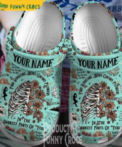 Personalized Sun To Me Zach Bryan Light Blue Crocs Slippers