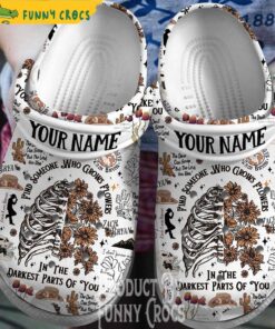 Personalized Sun To Me Zach Bryan White Crocs Clog Shoes