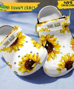 Personalized Sunflower Gifts Crocs Clog Shoes